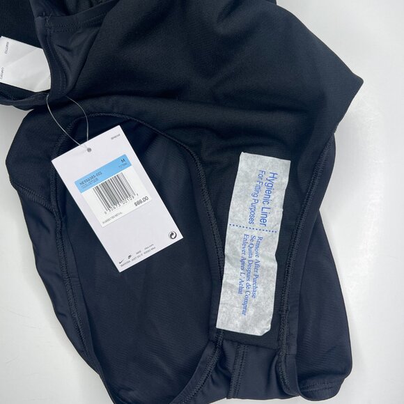 Nike Women's Standard Mesh Solid Edge V-Back One Piece Swimsuit Swimwear Sz M - Picture 12 of 13